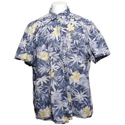 Short sleeve shirt (Blue, Yellow, Multicolored) from Dressmann Cotton