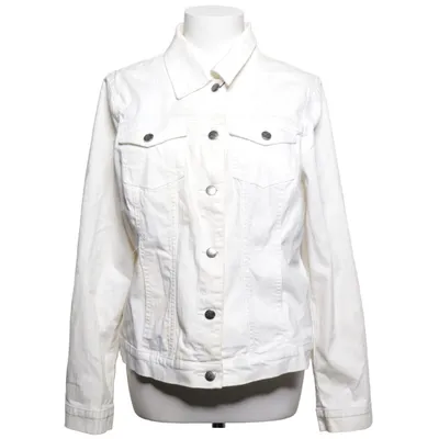 Jeansjacka (Vit) från Time Bomull, Elastan