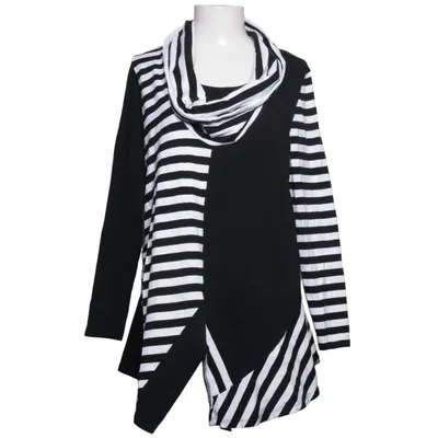 Tunika (Svart, Vit) från Dress Like Marie Bomull, Elastan