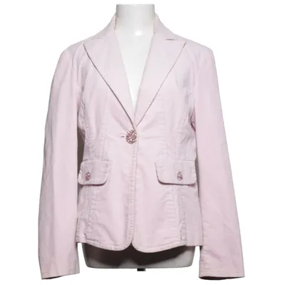 Blazer (Roze) van Oui Set Acetaat, Katoen, Elastaan