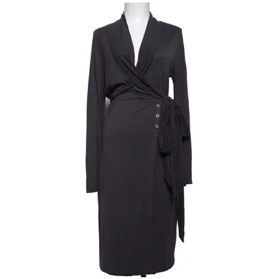 Wrap dress (Black) from Marc Aurel Silk, Tencel