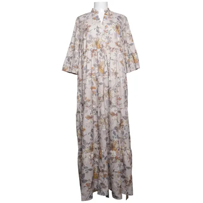Maxi dress (Beige, Brown, Multicolored) from Shein Curve Elastane, Polyester