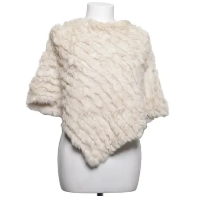 Poncho (Beige) fra Oakwood Akryl, Kaninpels, Uld