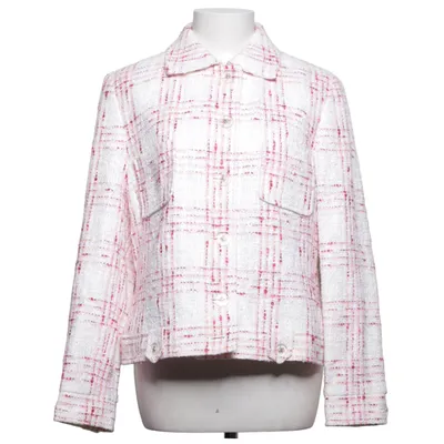 Blazer (Blanc, Rose) de Prestige Acétate, Acrylique, Coton, Polyester, Polyuréthane