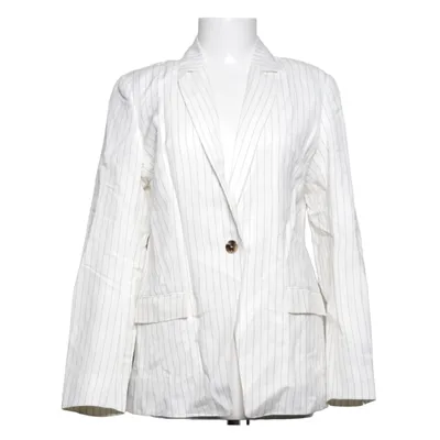 Kavaj (Vit, Grå) från Lindex Linne, Polyester, Viskos