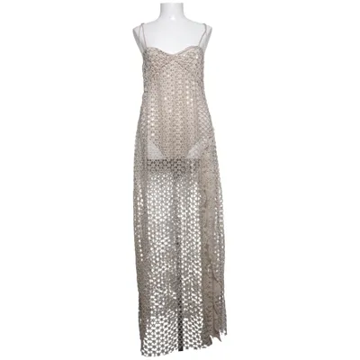 Strandklänning (Beige) från Urban Outfitters Elastan, Polyester, Viskos