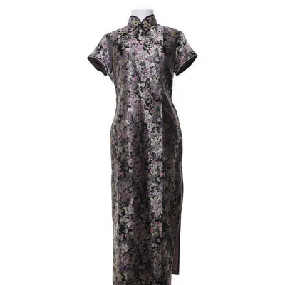 Cheongsam (Zwart, Meerkleurig) van Laogudai