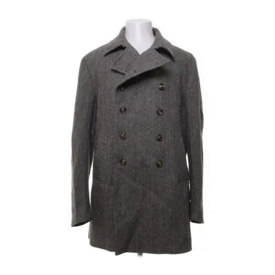 Pea coat (Gray, Black) from Suitsupply Polyester, Wool