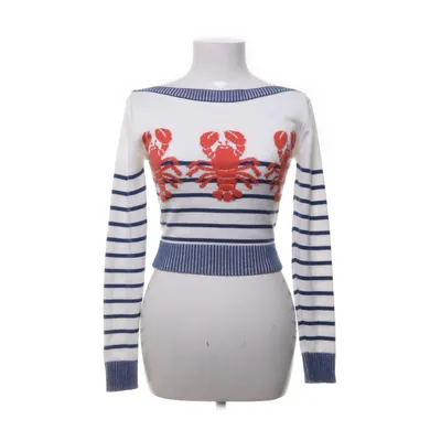 Sweater (White, Multicolored) from Lena Hoschek Acrylic, Cotton