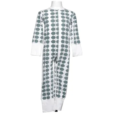 Mjukisdräkt (Vit, Flerfärgad) från Polarn O. Pyret Elastan, Ekologisk bomull