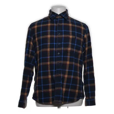 Flanellen overhemd (Blauw, Meerkleurig) van Dressmann Katoen