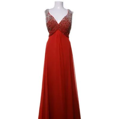 Evening gown (Red, Multicolored) from Avantgarde Polyester