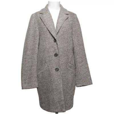 Manteau (Beige, Marron) de Paul Costelloe Acrylique, Polyester, Laine