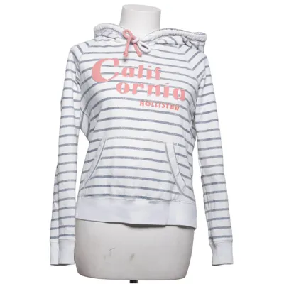 Huvtröja (Vit, Blå) från Hollister Bomull, Polyester