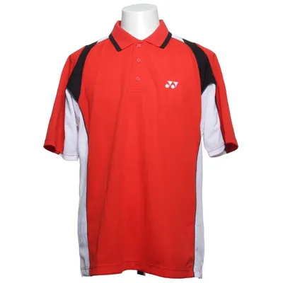 Polo shirt (Red, White, Black) from Yonex Polyester