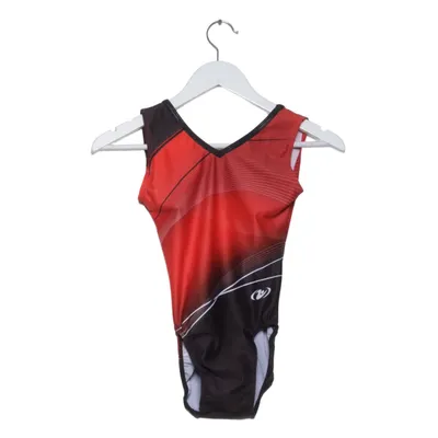Gymnastikdragt (Rød, Sort) fra Gimar Elastan, Polyester