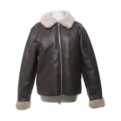 Shearlingjakke (Brun) fra NA-KD Polyurethan, Polyester, Kunstpels