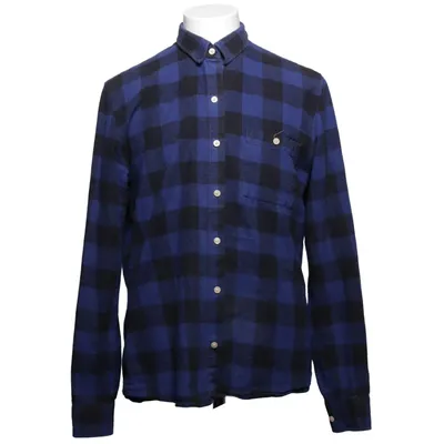 Chemise en flanelle (Bleu, Noir) de Vailent Coton