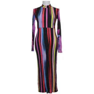 Långklänning (Svart, Flerfärgad) från Desigual Elastan, Polyuretan, Viskos