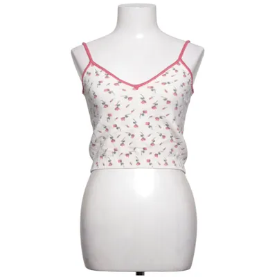 Tanktop  (Hvid, Rød, Flerfarvet) fra Zara Akryl, Elastan, Polyamid, Uld
