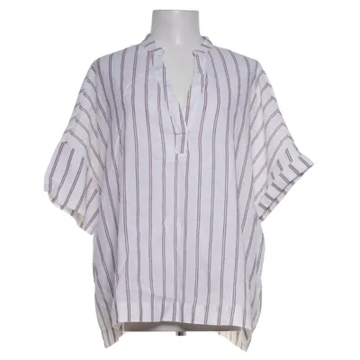 Topp (Vit, Röd) från Joelle Bomull, Linne