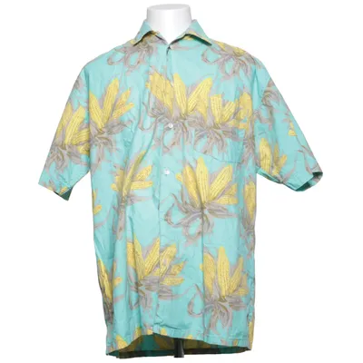 Short sleeve shirt (Blue, Yellow, Brown) from Basläger Clothing Co Cotton