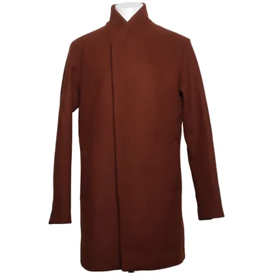 Frakke (Brun) fra Premium by Jack & Jones Polyester, Uld