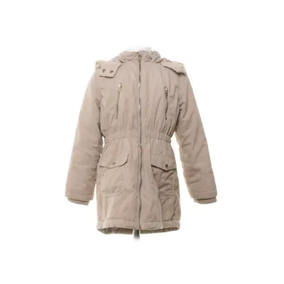 Parka (Brun) fra H&M Polyester, Bomuld, Pels, Akryl