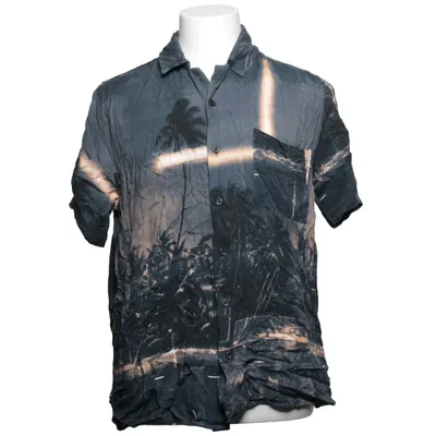 Short sleeve shirt (Black, Beige) from Neuw Viscose