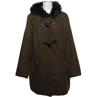 Coat (Green) from Evans Acrylic, Elastane, Polyester, Viscose