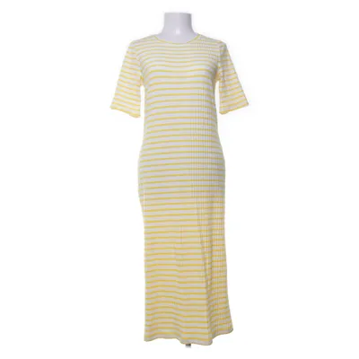 Maxikjole (Hvid, Gul) fra Object Elastan, Polyester, Viscose