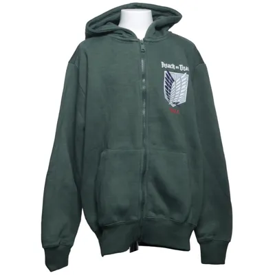 Huvtröja (Grön) från Attack on Titan Bomull, Polyester