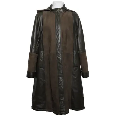 Läderkappa (Grön) från PG Leather Fashion