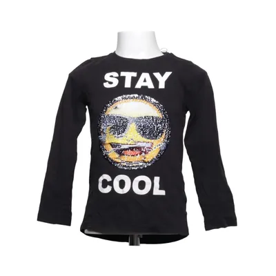 Langærmet t-shirt (Sort) fra Emoji