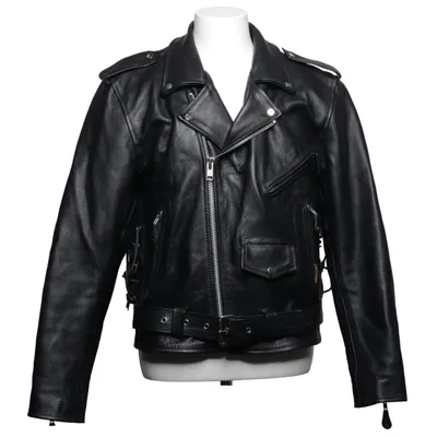Bikerjack (Zwart) van Hot Leathers Leer, Polyester