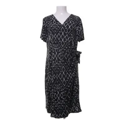 Wikkeljurk (Zwart, Wit) van Woman by Tchibo Elastaan, Viscose