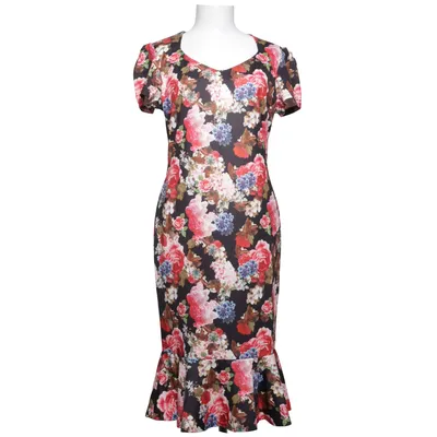 Jurk (Zwart, Rood, Roze) van Miusol Elastaan, Polyester