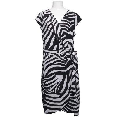 Wrap dress (Black, White) from H&M Elastane, Polyester