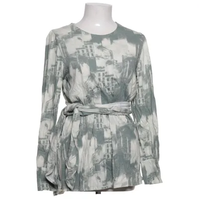 Wrap blouse (Gray, White, Multicolored) from Dobber
