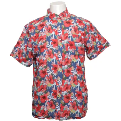 Kortärmad skjorta (Blå, Röd, Flerfärgad) från Knowledge Cotton Apparel Bomull