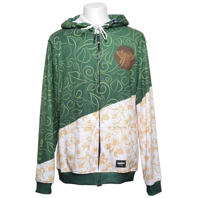 Huvtröja (Grön, Vit, Gul) från Freshhoods Elastan, Polyester
