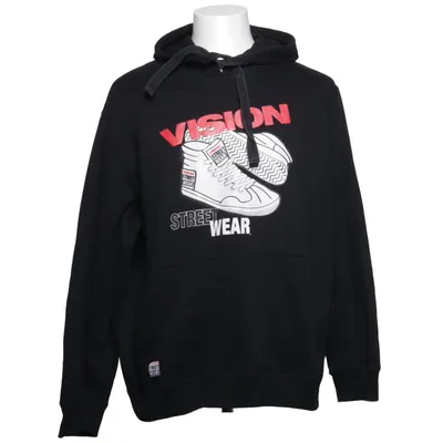 Capuchon sweater (Zwart) van Vision Street Wear Katoen, Polyester