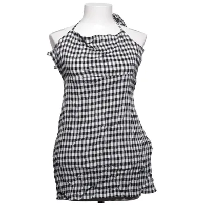 Halternek jurk (Zwart, Wit) van Pull & Bear Elastaan, Polyamide, Viscose