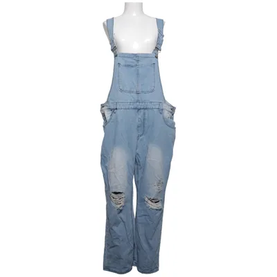 Hängselbyxor (Blå) Bomull, Elastan, Polyester