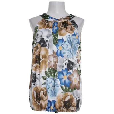 Halternecktopp (Blå, Brun, Vit, Flerfärgad) från New Style Elastan, Polyester