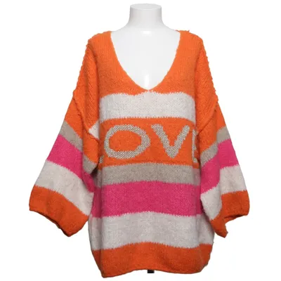 Pull-over (Orange, Rose, Blanc, Multicolore) de Lindsay Moda Mohair, Polyamide, Viscose, Laine