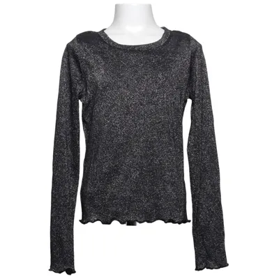 T-shirt à manches longues (Noir, Argent) de Art Class Fibre métallique, Polyamide, Polyester recyclé