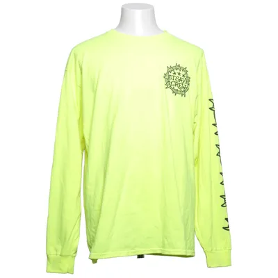 Lange mouwen shirt (Geel) van Gildan Katoen, Polyester