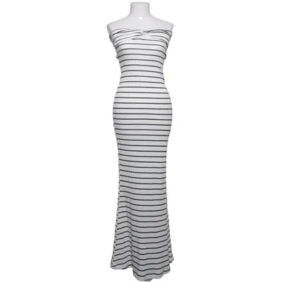 Långklänning (Vit, Svart) från NA-KD Bomull, Elastan, Polyester, Viskos
