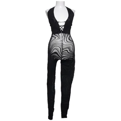 Buksedragt (Sort) fra PrettyLittleThing Elastan, Polyester